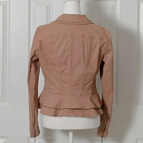 WHITE HOUSE BLACK MARKET Women's  Rhinestone Accent Jacket  Size 6  Clay Brown - Picture 2 of 11